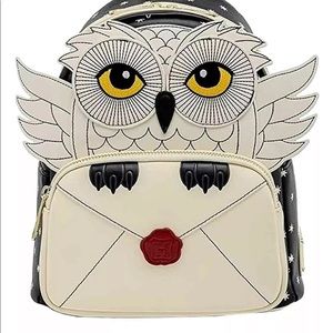 Loungefly Harry Potter Hedwig Mini Backback and Wallet Set NEW WITH TAGS